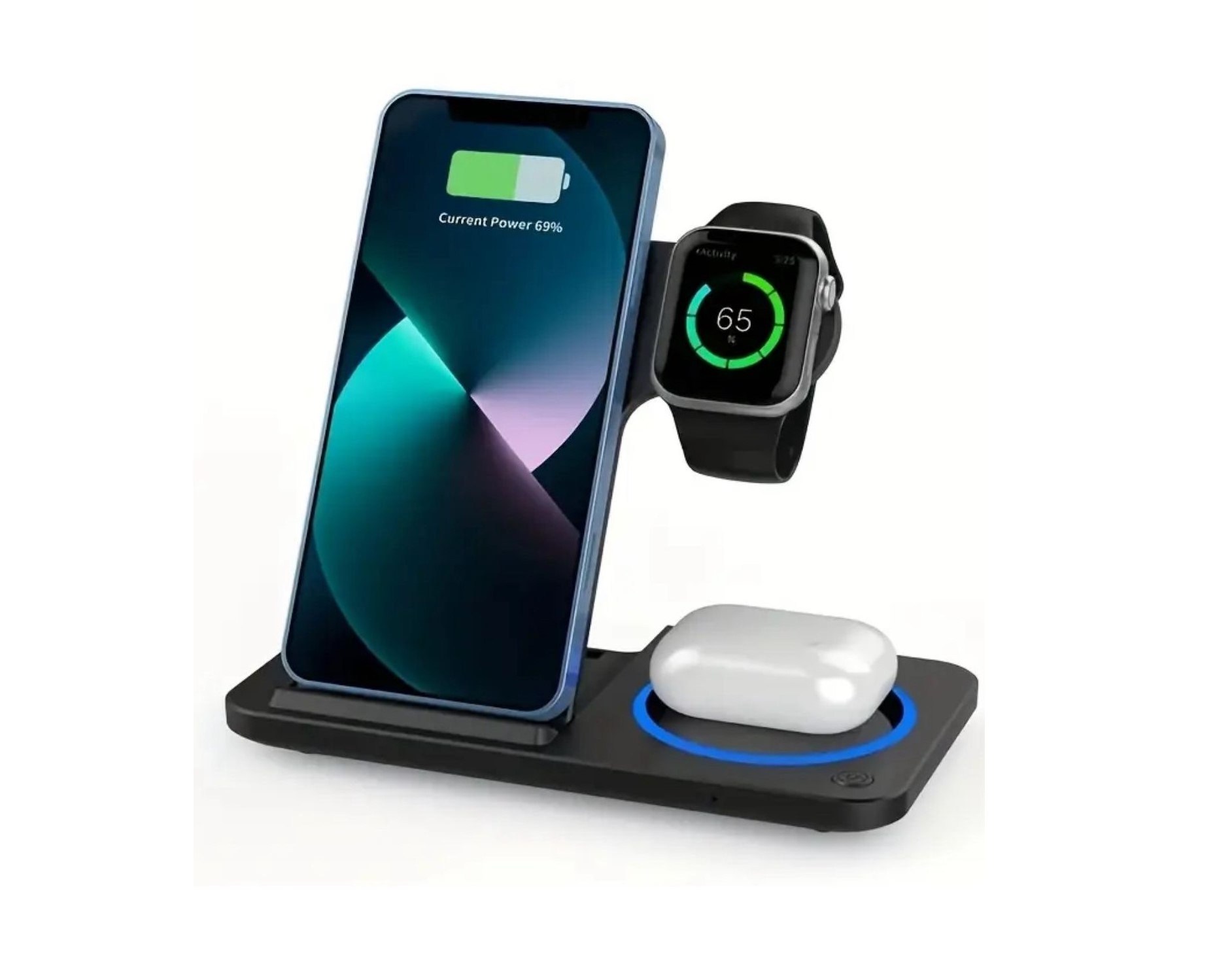 3 In 1 Fast Wireless Charger Stand