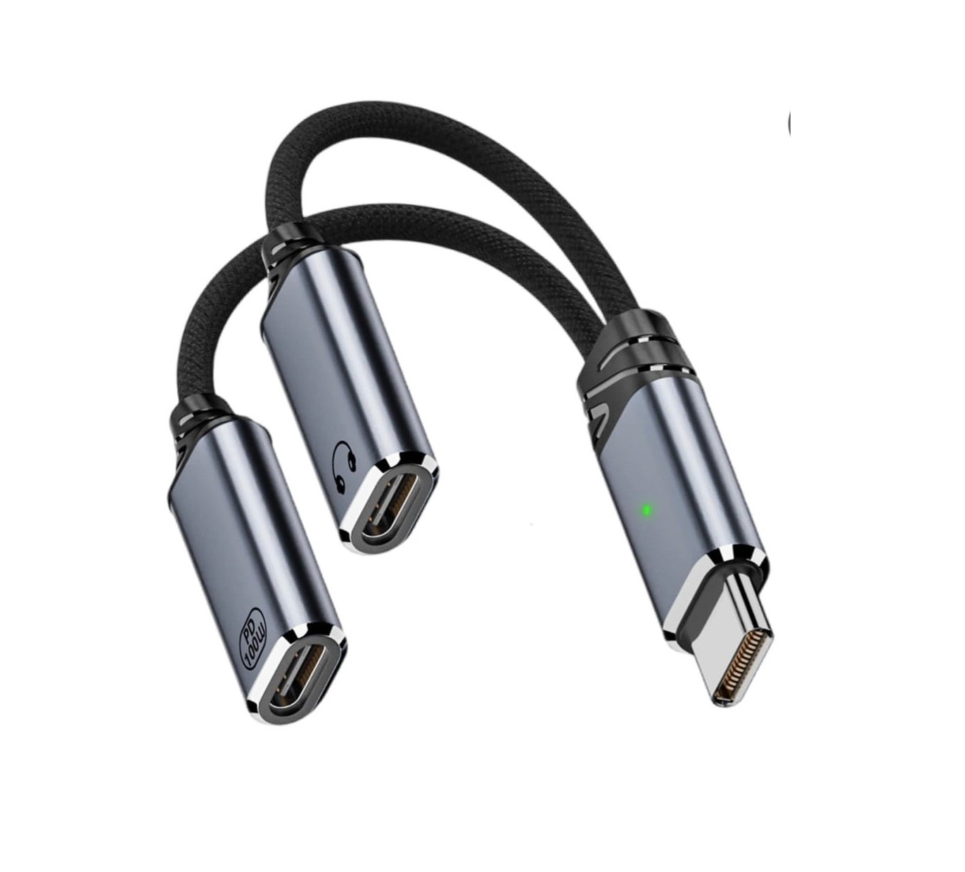 USB C Splitter USB C to USB C Female Adapter