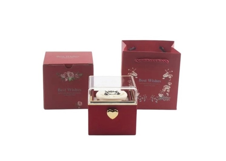 Best Wishes Jewelry Gift Box Button