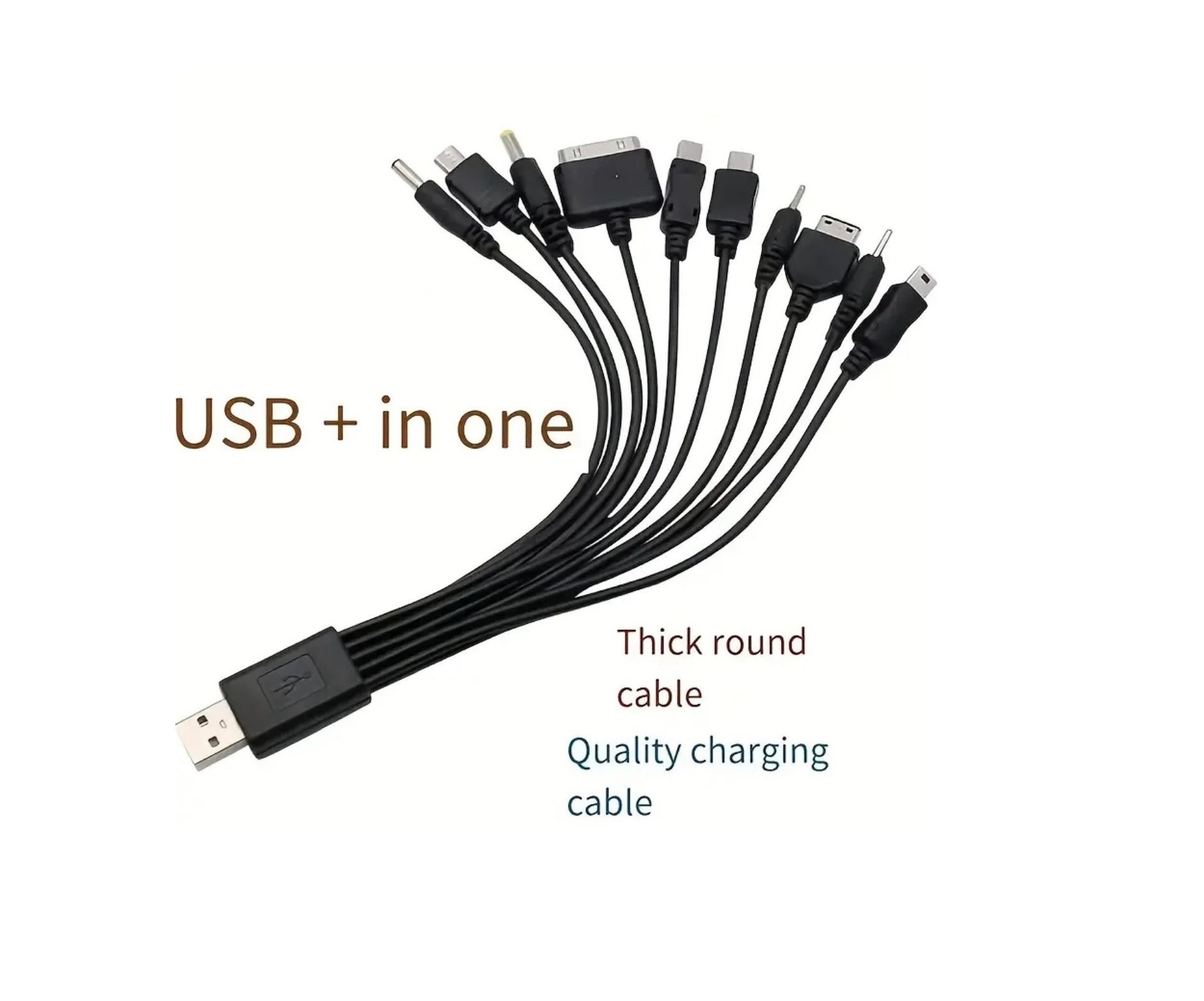 10 In 1 USB Multi Charger USB Cables 20.cm